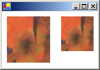 Captura de tela que mostra imagens com textura dimensionada.