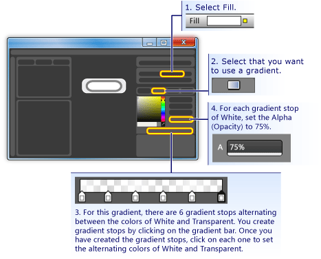 Um retângulo que parece vidro