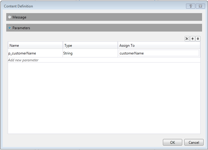 Setting the data received by the Receive activity