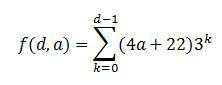 Equação para calcular o número de atividades