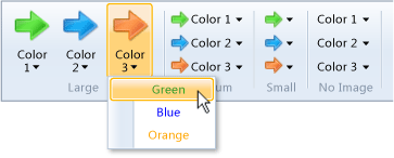 Controle do botão de menu da faixa de