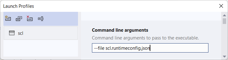 Argumentos de linha de comando no Visual Studio 2022