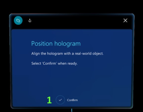 Alinhar página âncora holográfica Alinhe a página âncora holográfica.
