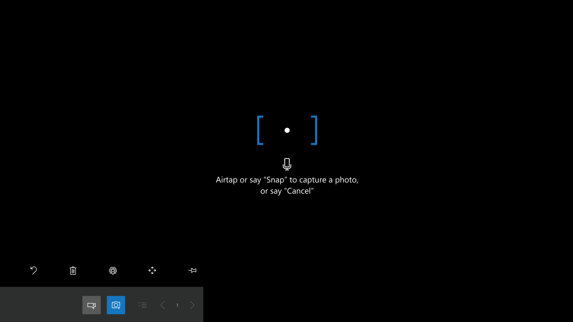 Captura de tela do modo de câmera habilitado no Dynamics 365 Remote Assist Captura de tela do modo de câmera habilitado no Dynamics 365 Remote Assist.