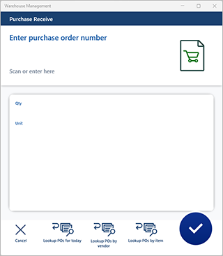 Recebimento de compra usando número da OC Recebimento de compra usando número da OC.
