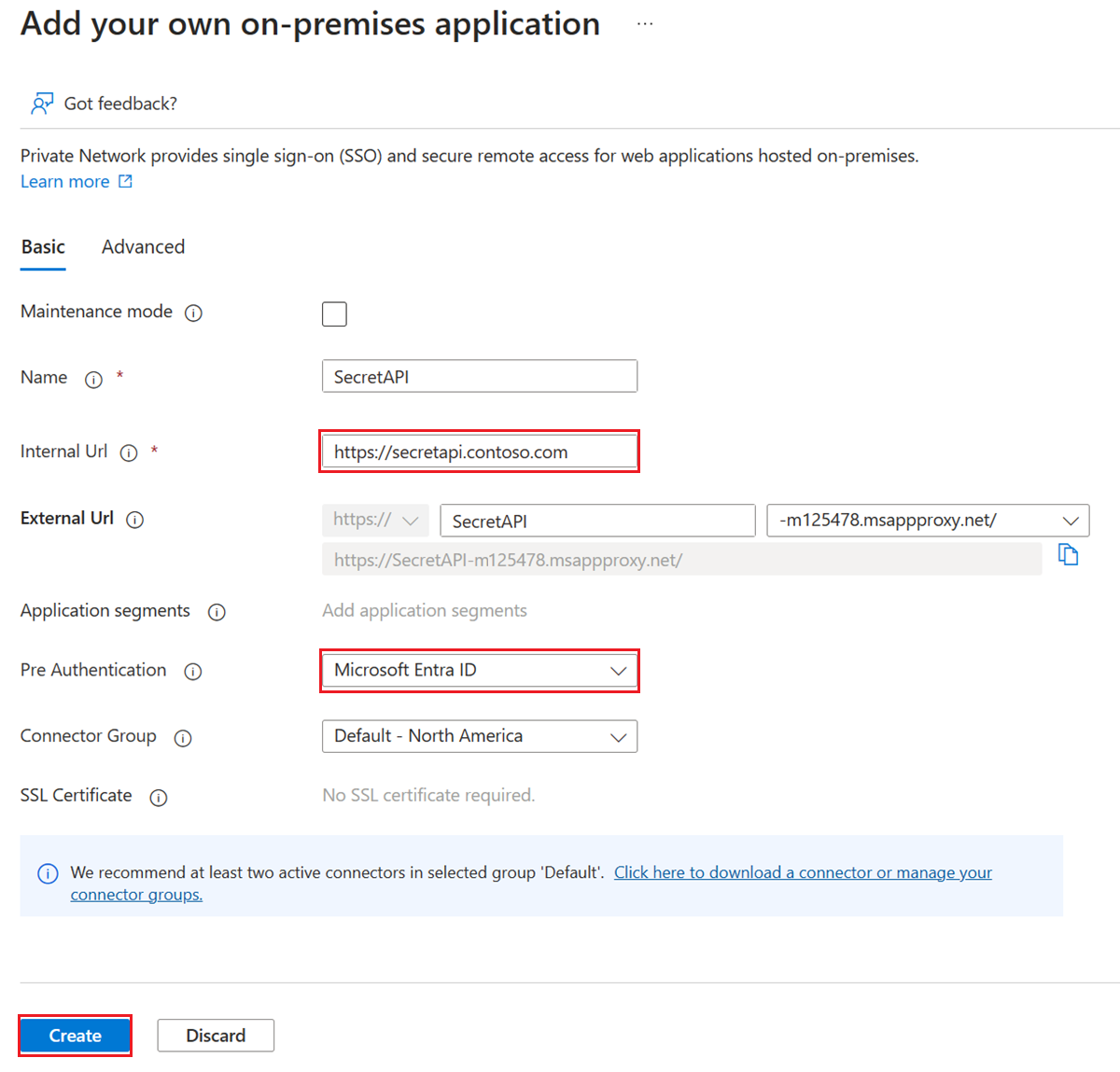 Adicionar aplicativo de API