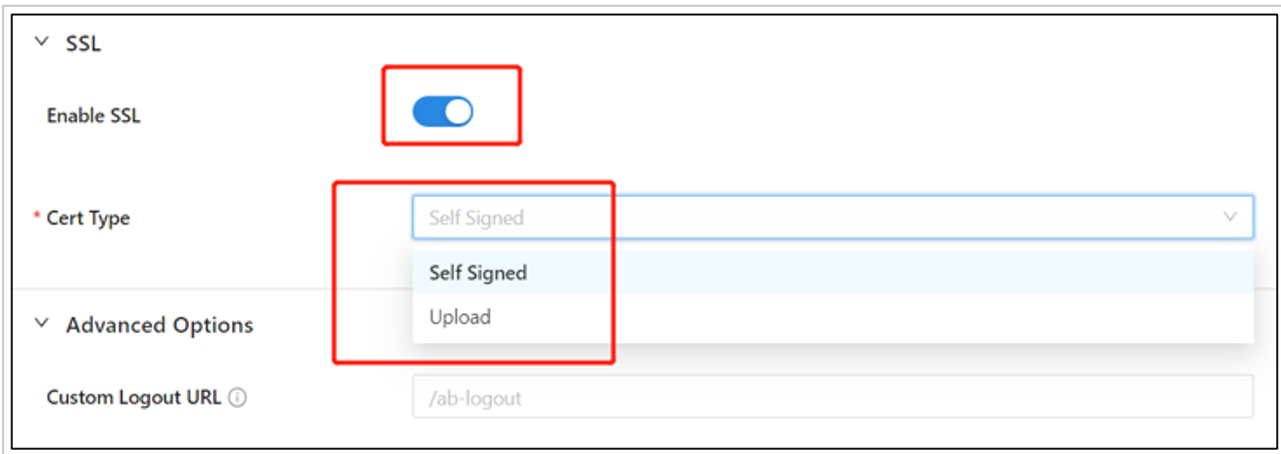 A captura de tela mostra o tipo de certificado.
