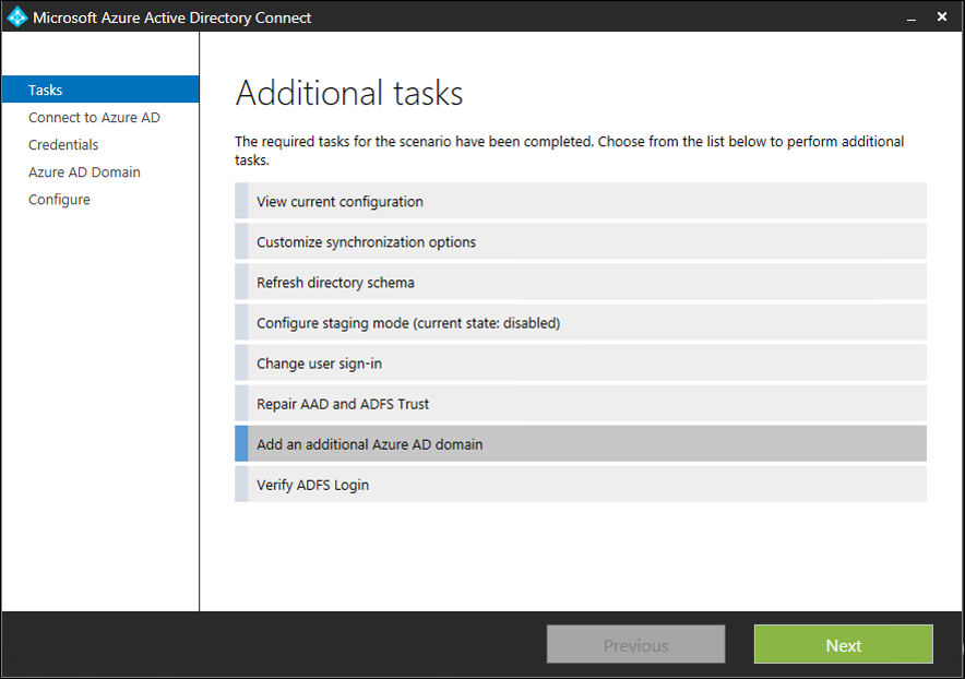 Captura de Tela “Adicionar um Domínio do Microsoft Entra” que mostra a página