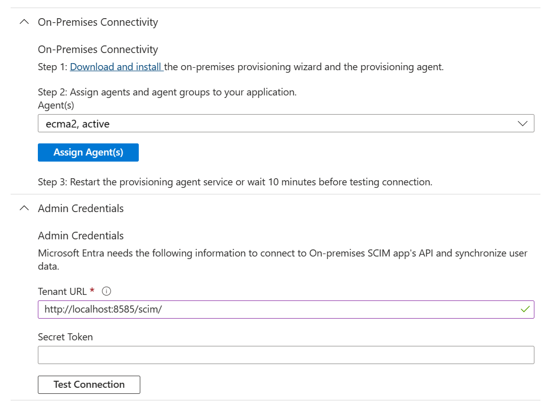 Captura de tela que mostra a atribuição de um agente.