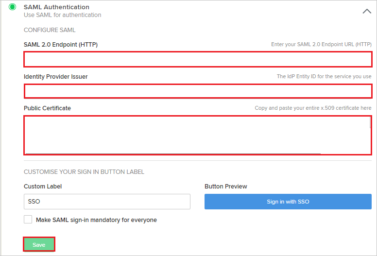 Configuração do Flock