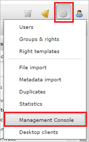 Console de Gerenciamento