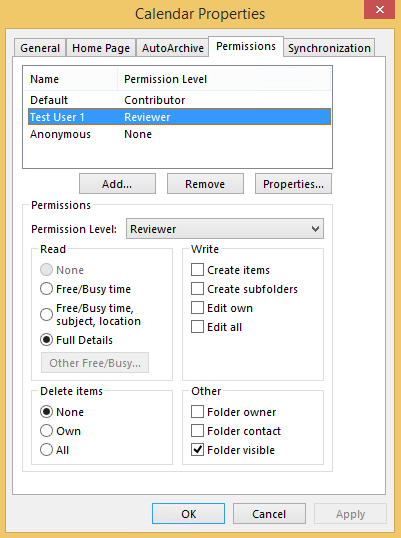A captura de tela mostra que a permissão do usuário está definida como revisor, que pode ler Detalhes Completos.