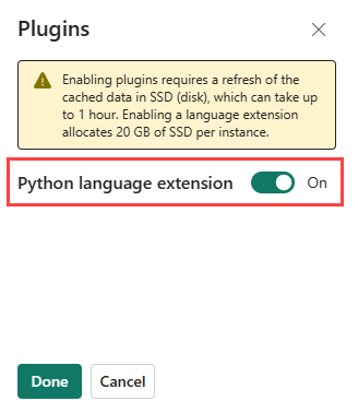 Habilitar plugin Python na Inteligência em Tempo Real - Microsoft ...