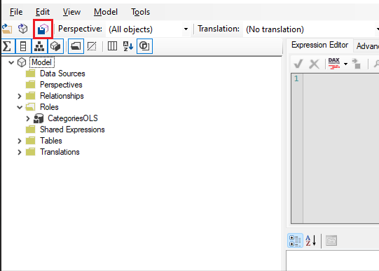 Captura de tela do salvamento de definições de função.