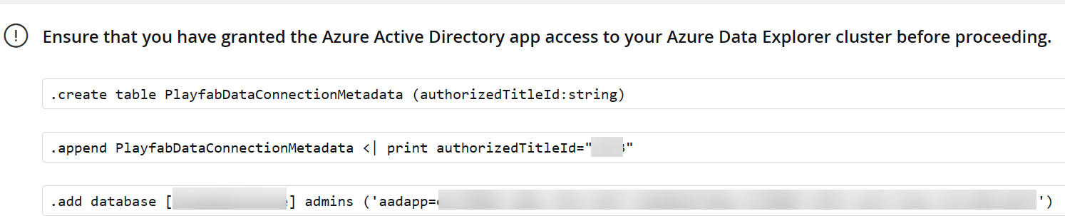 Grant AAD App access Screenshot of granting access to AAD App