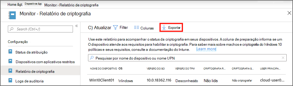 Export details