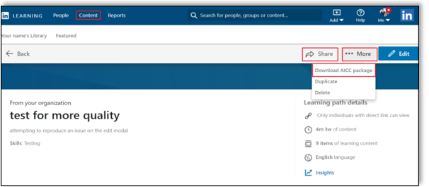 linkedin-learning-download-aicc-package-screen
