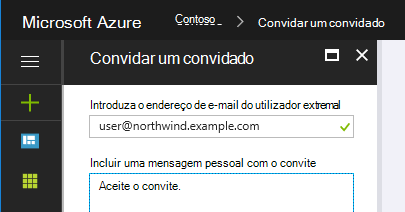 Convidar um usuário externo como convidado