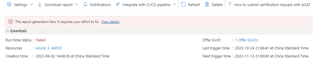 Recuperação automática para falhas de atualização de avaliações de compatibilidade