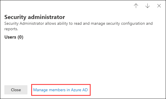 O link para gerenciar permissões no Microsoft Entra ID