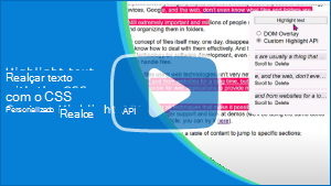 Imagem da miniatura do vídeo da API de Destaque Personalizado do CSS