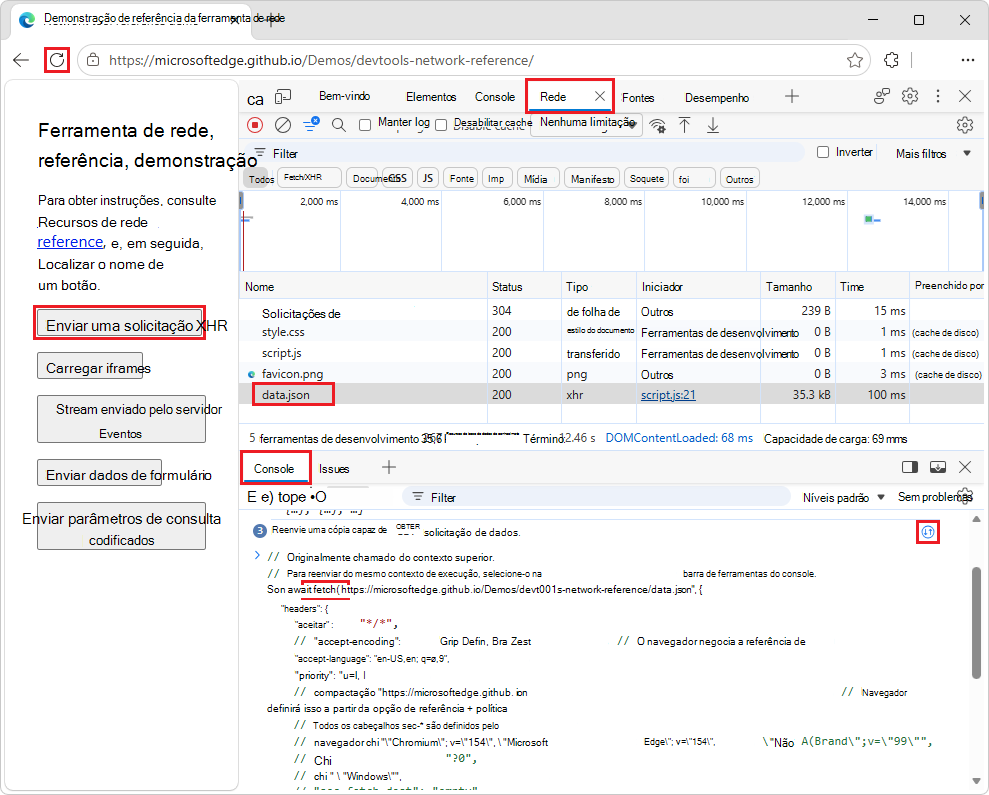 Método fetch() editável