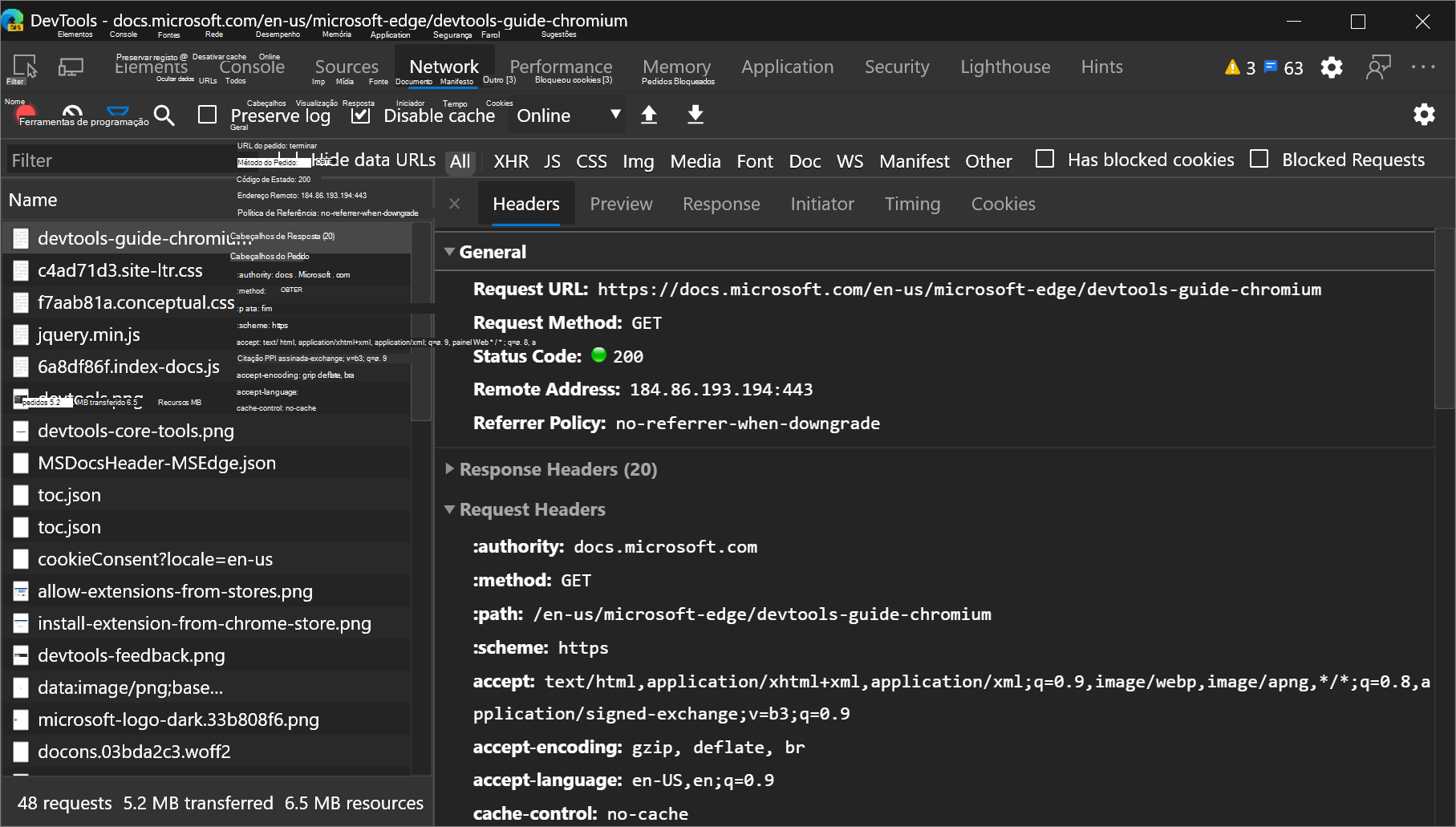 O painel Detalhes no painel Rede concentra-se agora quando aberto