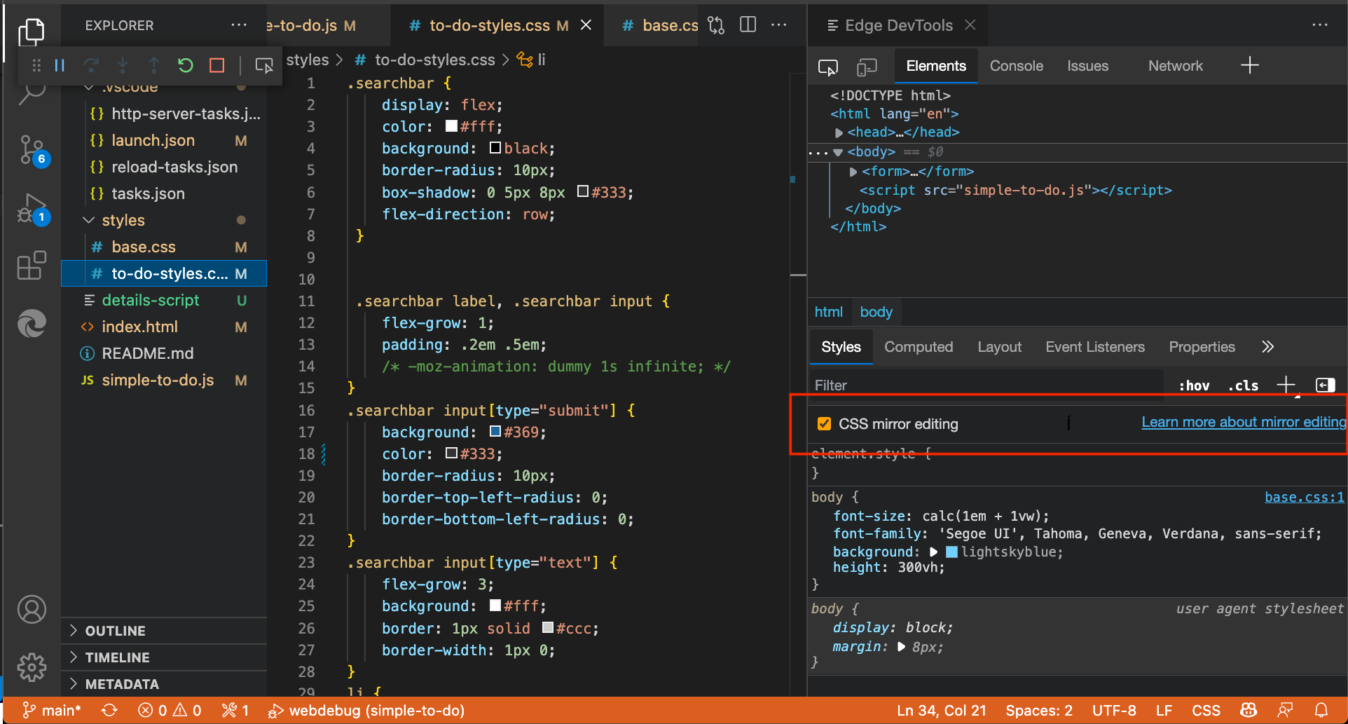 Extens O Do Devtools Do Microsoft Edge Para O Visual Studio Code Microsoft Edge Development