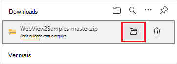 O ícone 'Configurações e muito mais' na barra de ferramentas do Microsoft Edge
