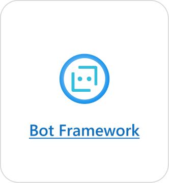 A captura de tela mostra o bloco do Bot Framework.