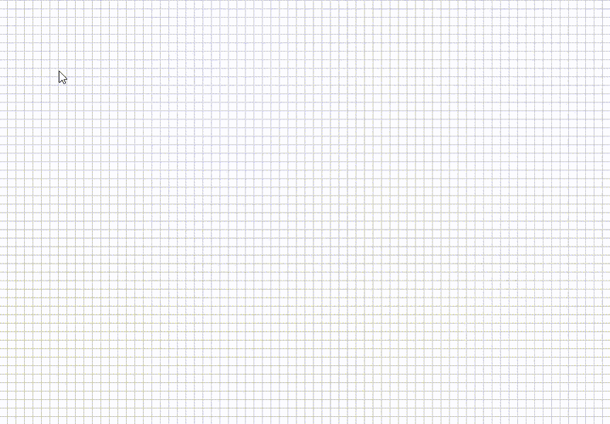 GIF mostra um exemplo de desenho de linhas retas em uma tela usando a ferramenta de linha e seta .