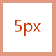Ícone de 80 px com preenchimento de 5px.