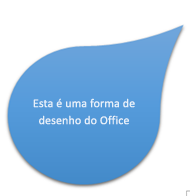 Uma forma de desenho em Word.