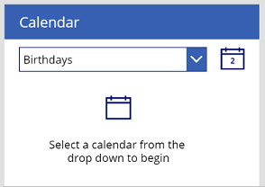 Tela de calendário.