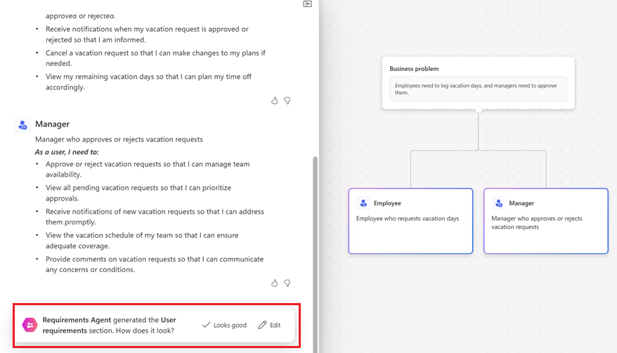 Captura de tela de planos mostrando funções de usuário e histórias. As opções para editar ou adicionar funções estão visíveis.