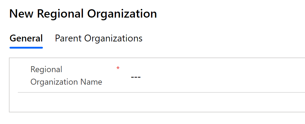Nova Organização regional Nova Organização regional.