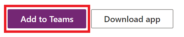 Botão Adicionar ao Teams.