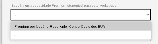 Screenshot of Choose Premium or Premium Per User.