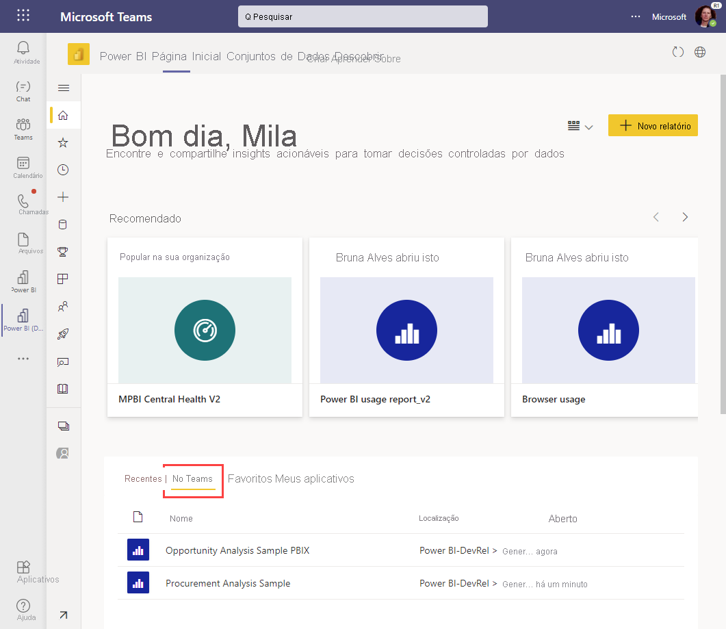 Screenshot that shows how to view all the tabs you use in Microsoft Teams.