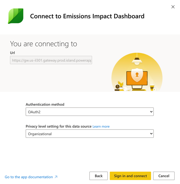 Captura de tela da primeira caixa de diálogo de autenticação.