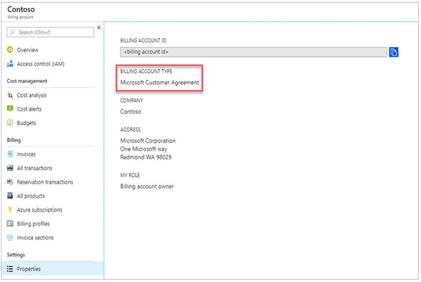 localizar a ID da conta de cobrança