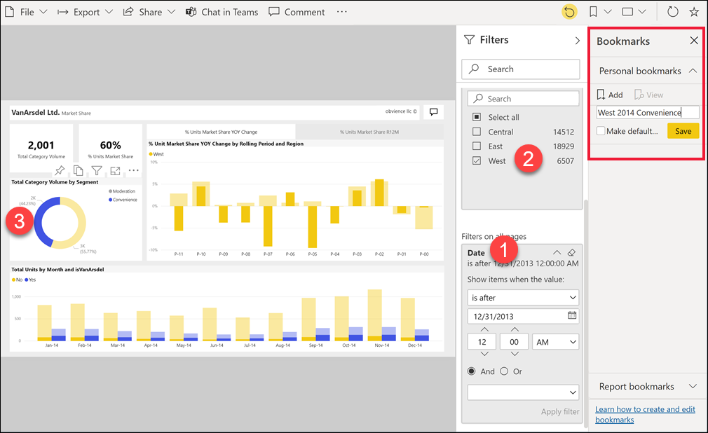 Uma captura de tela mostrando um relatório com filtros aplicados.