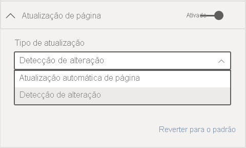 Lista de alterações da atualização para a nova