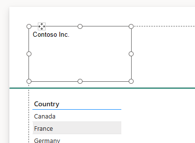 Captura de tela da linha de seção.