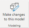  Captura de tela mostrando o botão Fazer alterações nesse modelo.