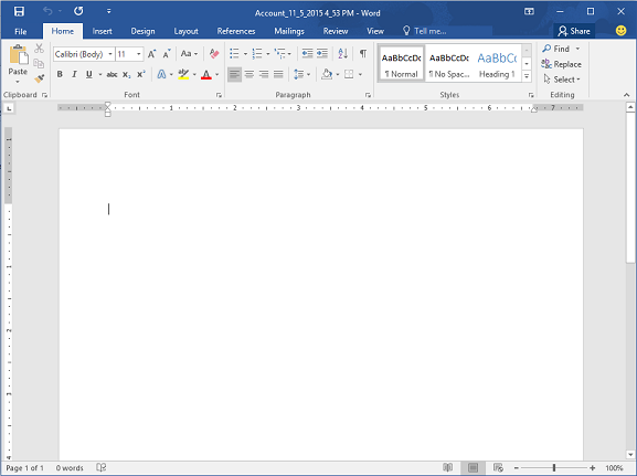 Novo (A) Documento Do Microsoft Word