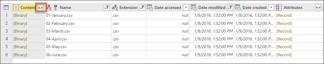 Vis O Geral Da Combina O De Arquivos Power Query Microsoft Learn