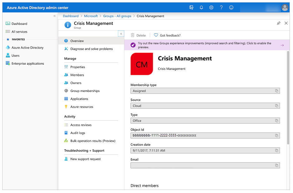 Obter a ID do Microsoft Entra.