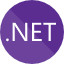 Esta imagem mostra o logotipo do .NET/C#