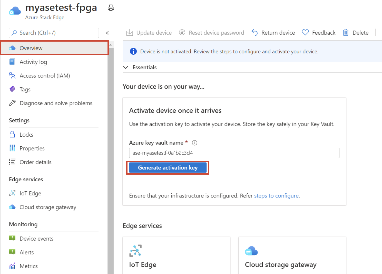 Obter chave de ativação